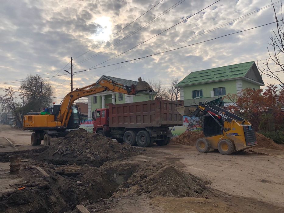 Аренда услуги колесного экскаватора, мини экскаватора, мини погрузчика