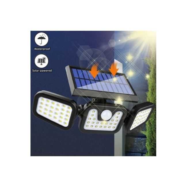 Lampa Solara LED, reglabila, model TRIO, cu senzor de miscare