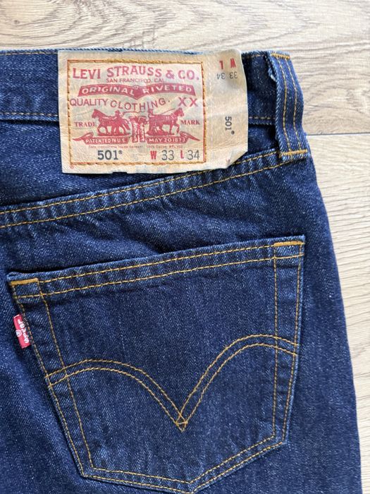 Blugi LEVIS Strauss 501 Indigo Barbati | Marime 33 x 34 (Talie 85 cm)