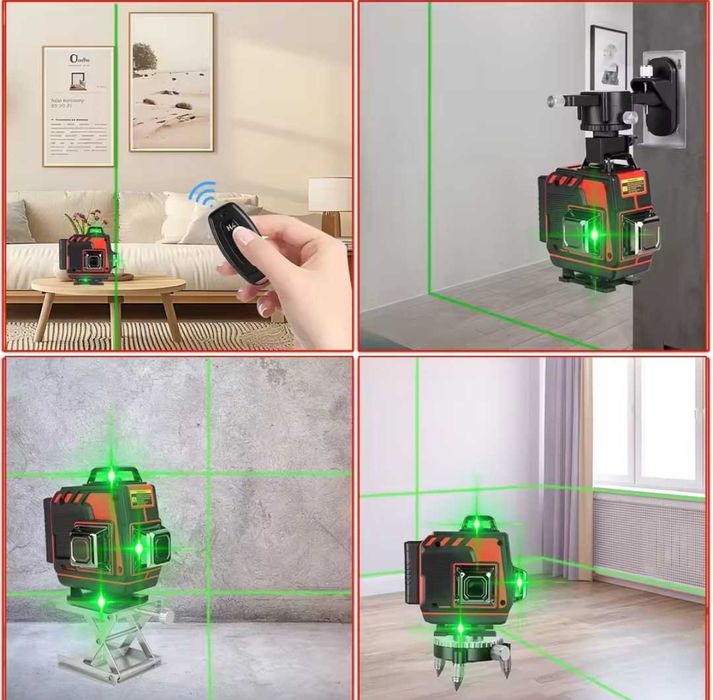Nivela laser 16 linii 4d profesionala 2 baterii telecomanda auto