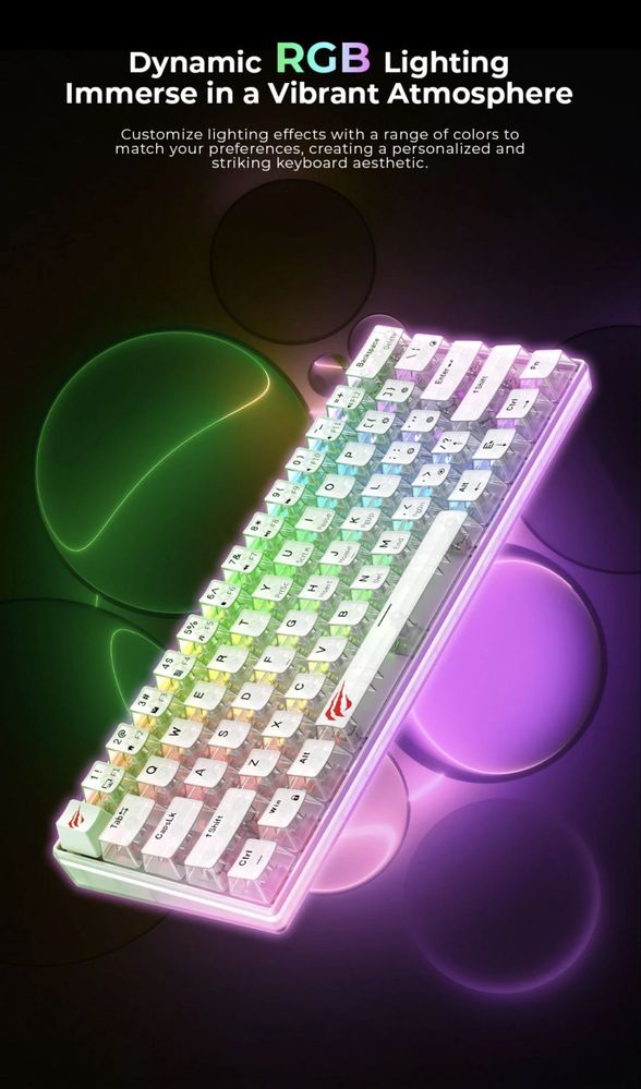 Клавиатура Механическая белая с подсветкой Havit KB903L Pro 60%