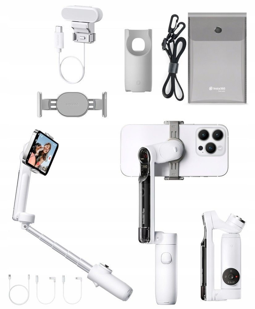Insta 360 Flow Creator Kit + допы Стедикам для смартфона  Стабилизатор