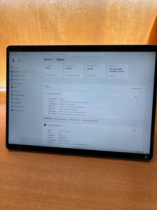 Laptop Microsoft Surface Pro 9