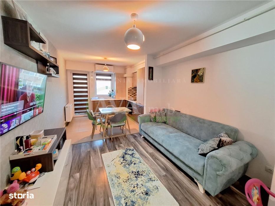 Apartament 3 camere semidecomandat complet mobilat, zona Nord-Bacau