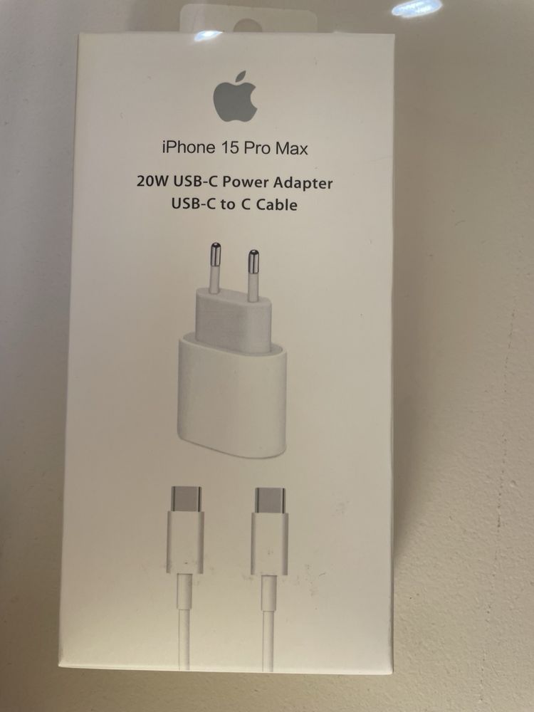 Оригинален комплект зарядно Apple Айфон (Iphone) 15-16 USB-C към USB-C