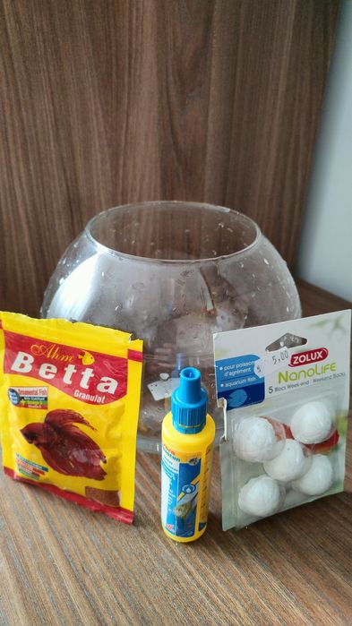 Bol sticla / acvariu 4 litri peste / pești Betta