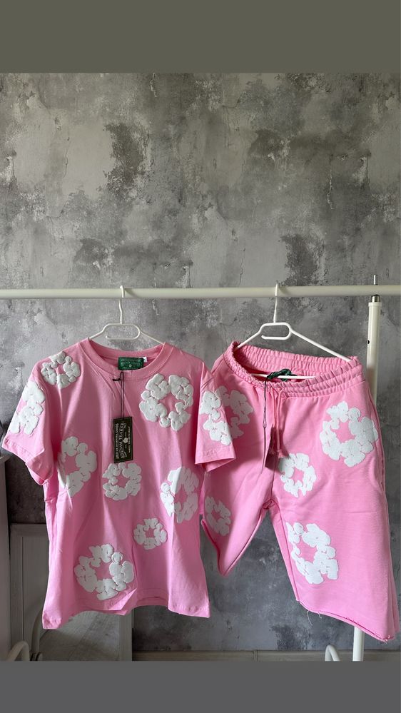 Compleu Denim Tears pink roz syna trapstar amiri