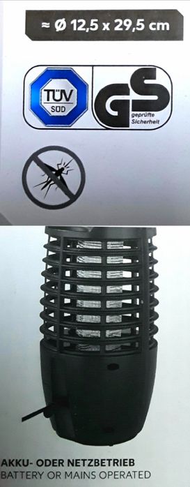 LAMPA UV cu acumulator împotriva insectelor NOUA - 60 Lei