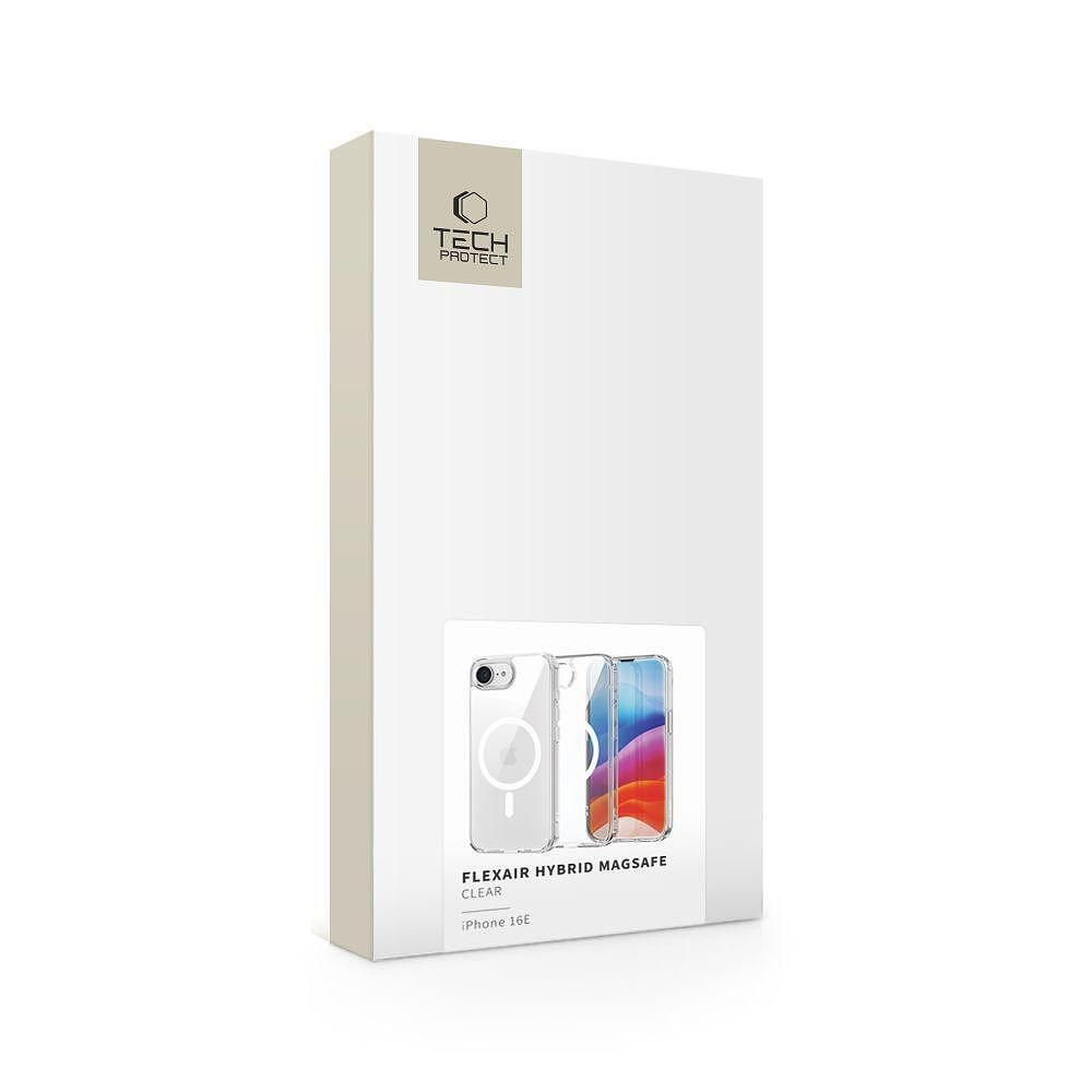 Tech-protect flexair hybrid magsafe калъф за iphone 16e - clear