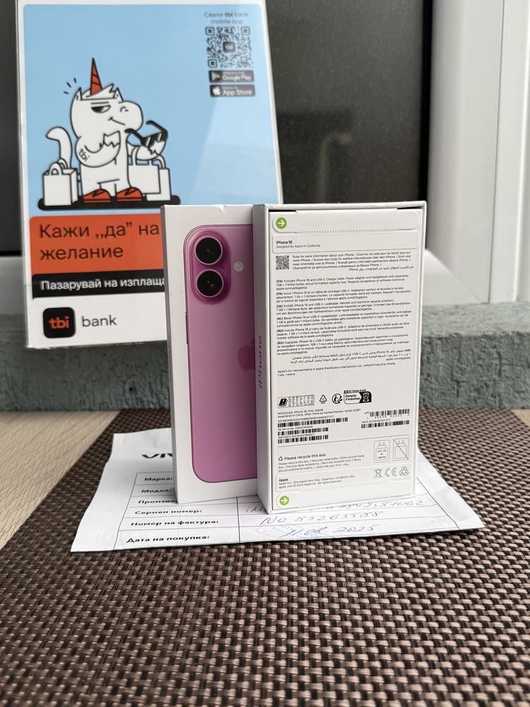 НОВ!24М ГАР /*ЛИЗИНГ*/ iPhone 16 256Gb Pink Айфон Гаранция