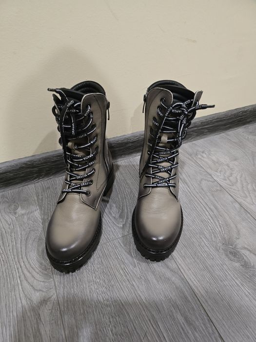 Естествена кожени боти 36 размер