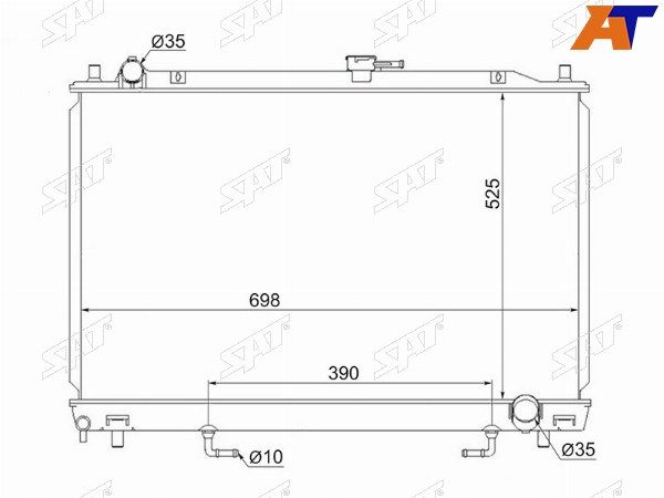 Радиатор  Mitsubishi Pajero