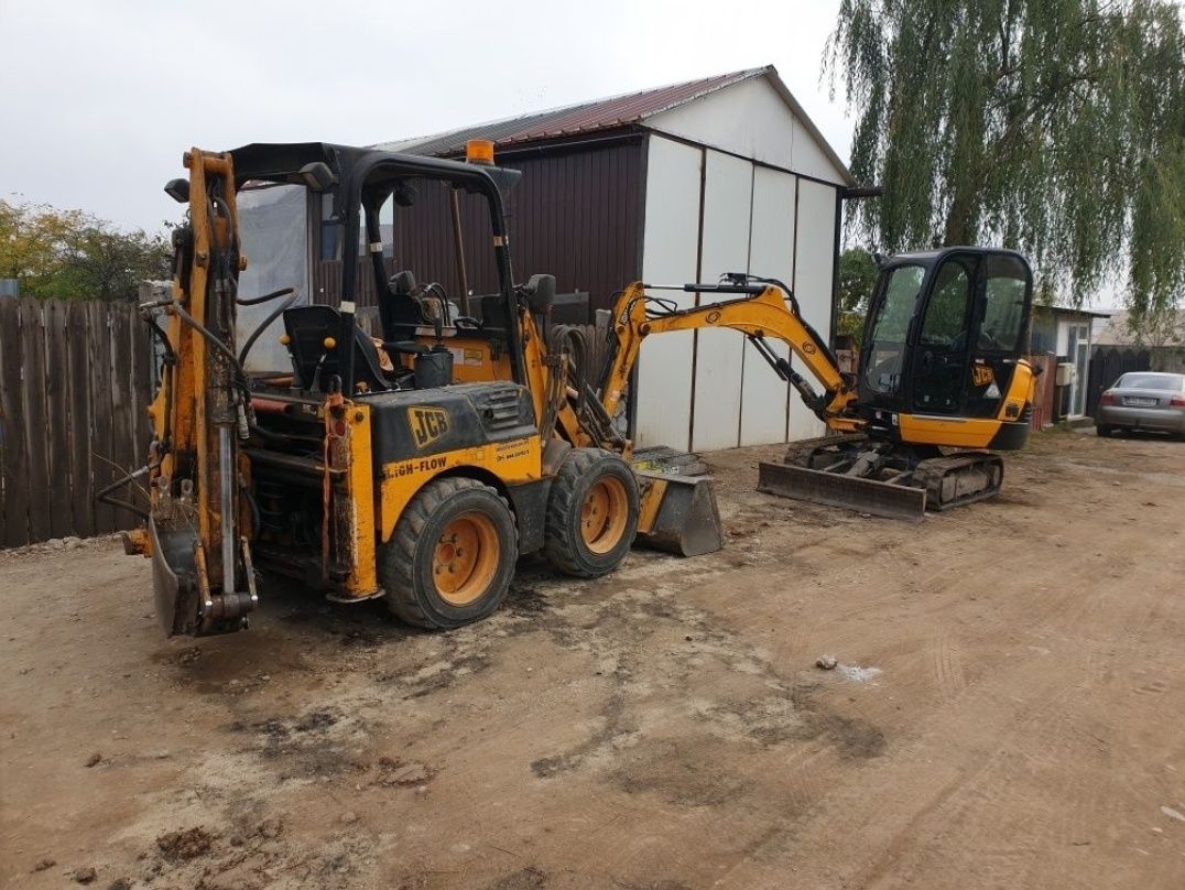 Santuri Fundatii Buldoexcavator bobcat Defrisare Compactor