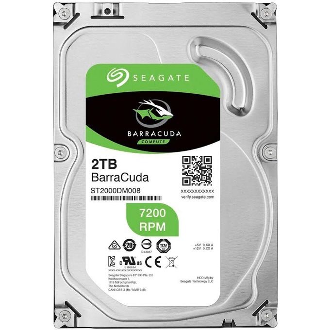 Хард диск Seagate BarraCuda 2TB, 7200rpm, 256MB cache, SATA III