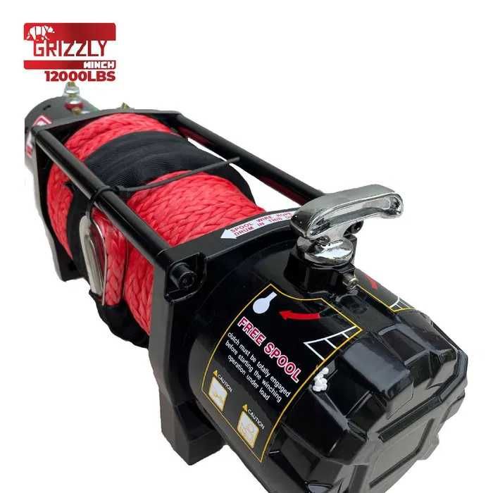 Troliu electric 12V Grizzly Winch 5454kg Sintetic 2 ani Garantie