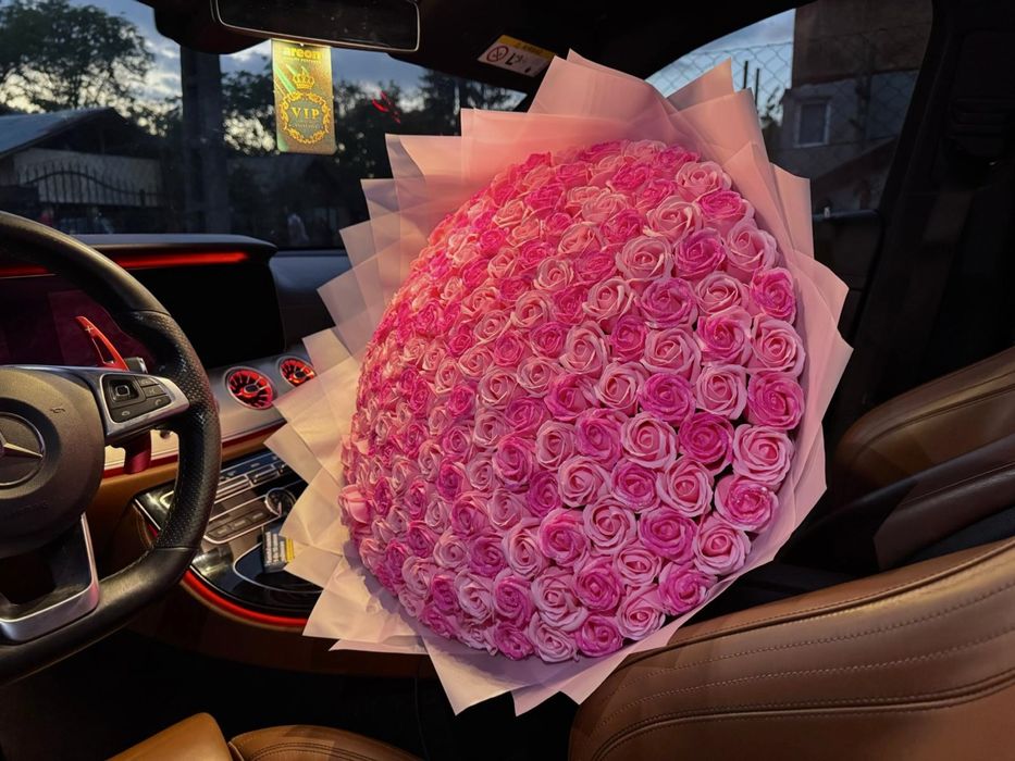 Buchet de flori din săpun