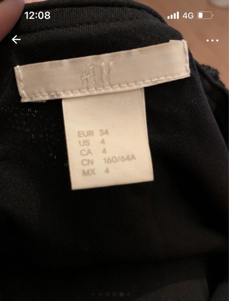 Salopeta cu paiete H&M marimea 34