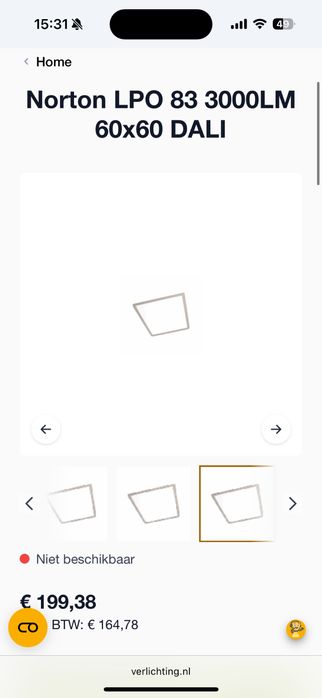 De vanzare lampa led Norton LPO83 3000LM 60x60