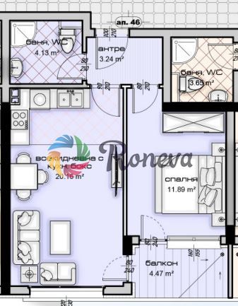 Продава се Двустаен апартамент в Варна, Владислав Варненчик - 64 кв.м за 1485 €/кв.м - Снимка #3