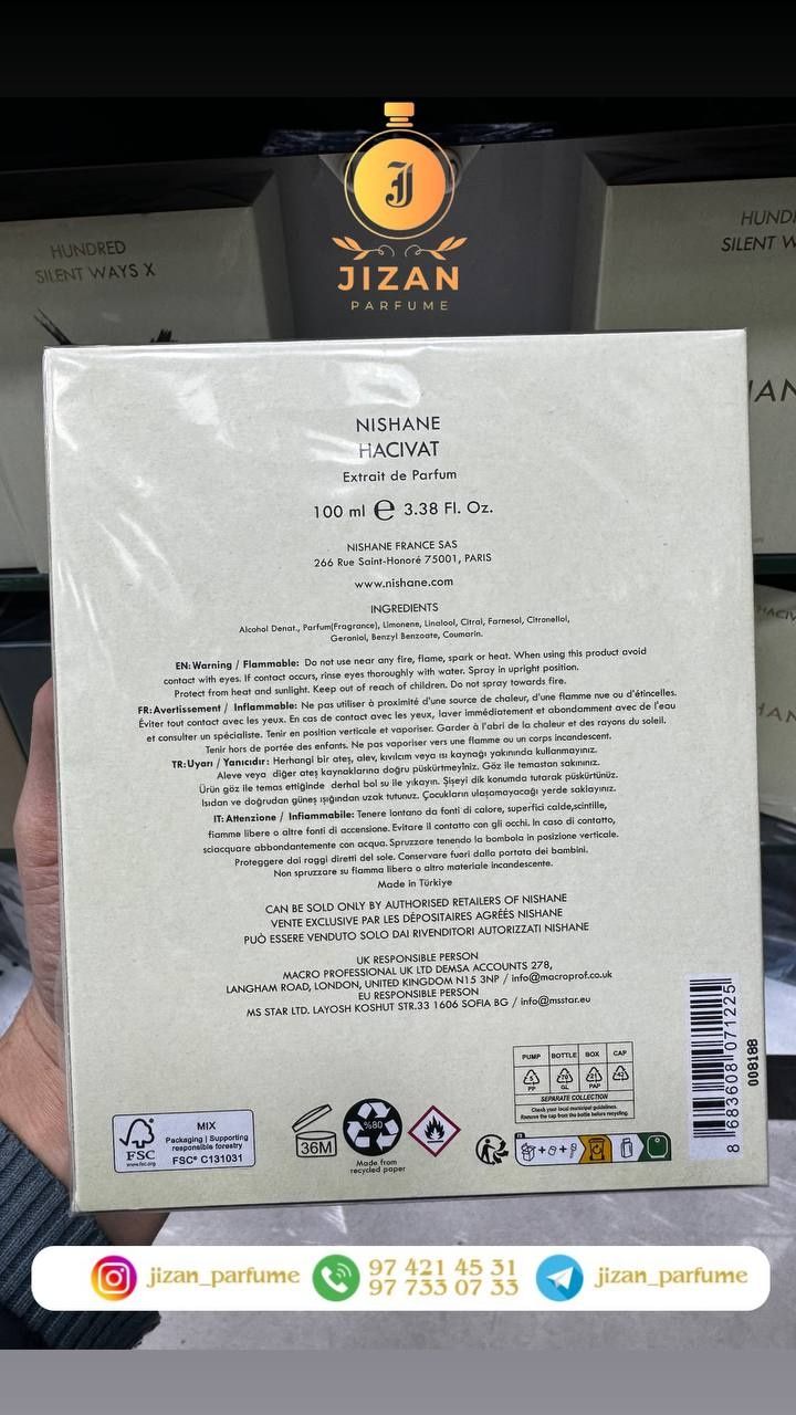 Nishane HACIVAT Extrait de Parfum