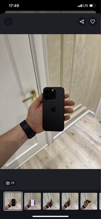 Iphone 15 pro black titanium 128GB sim karobka