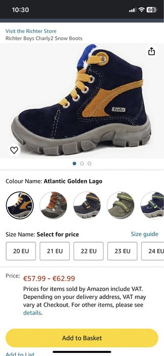 Ghete papuci cizme baieti 23 richter piele