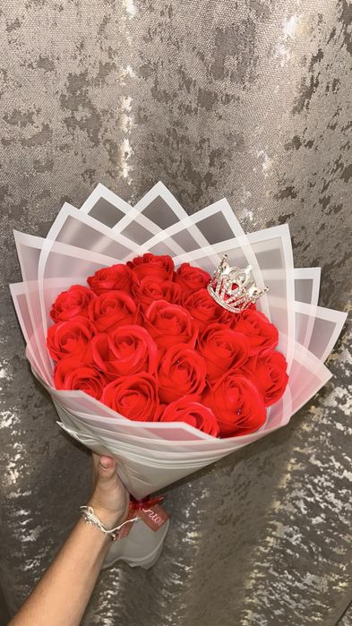 Buchet trandafiri din sapun