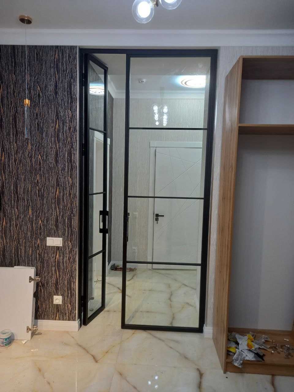 Раздвижные двери и перегородки в стиле лофт!