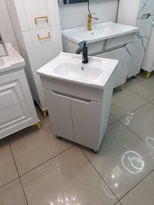 Тумба для ванной 50 см с умыальником / 50*36 см / Оптом со склада