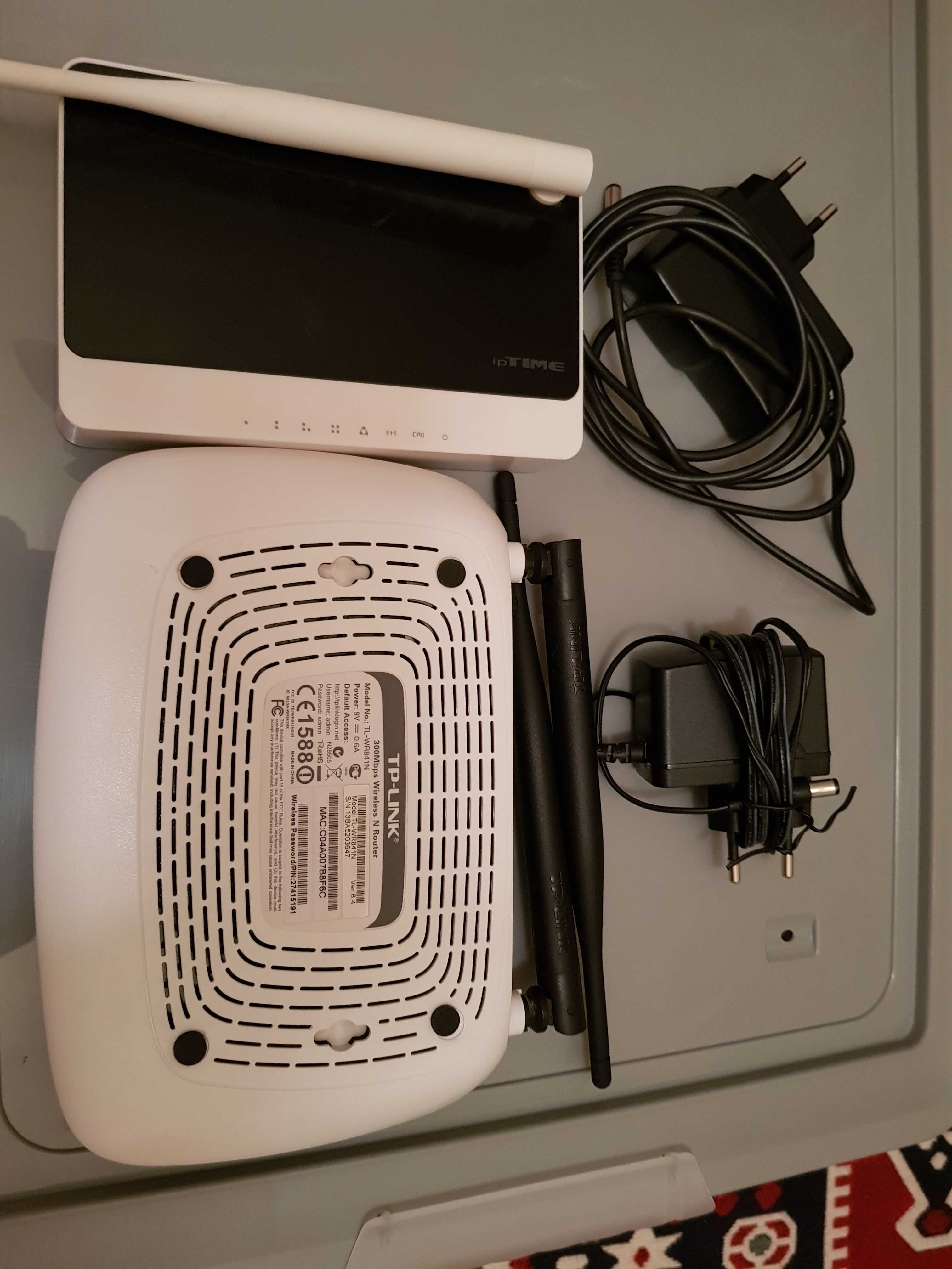 Routere iptime si tplink stare perfecta