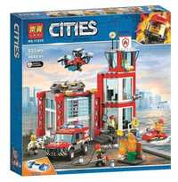 Конструктор Lego City 11216 Пожарная станция/Аналог Lego/Лего