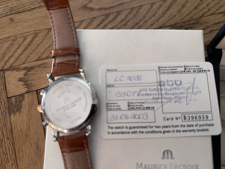 Maurice Lacroix Les Classiques – Aur/Oțel, Cronograf, Dată, Tahimetru