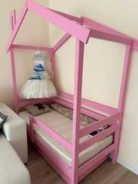 Детская кроватка домик с ящиком