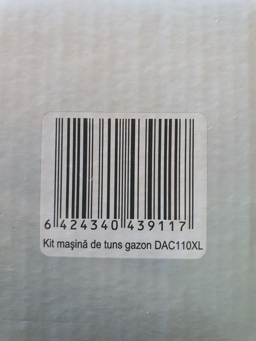 Kit mașină de tuns gazonul RURIS DAC110XL, FĂRĂ CUȚIT