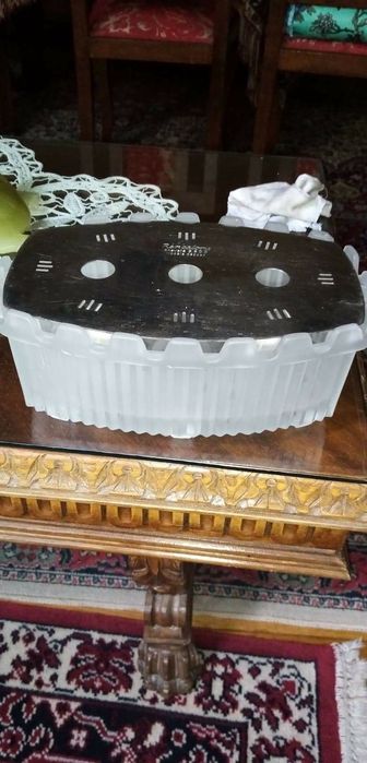 REXCALORIS-SUPER German/Swiss Crystal Candle Warmer  100 de ani vechi