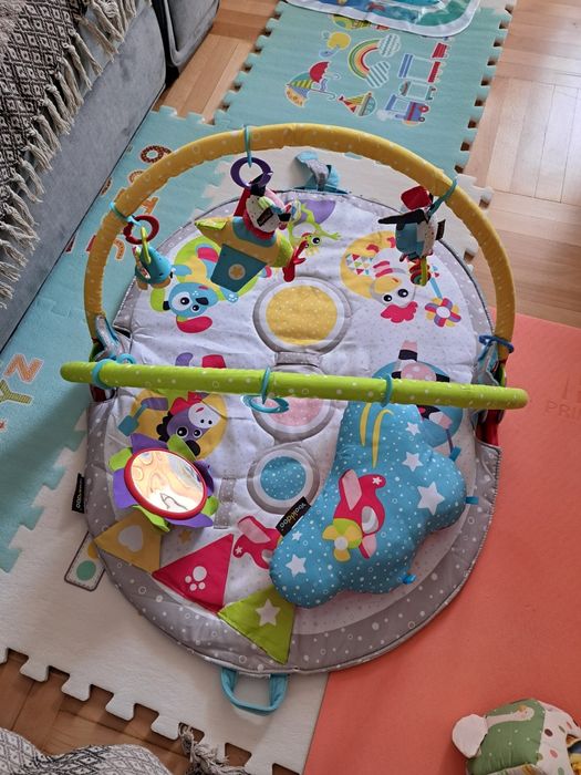 Jucarie Centru de joaca pliabil si sezlong cu jucarii, Yookidoo, 0-12