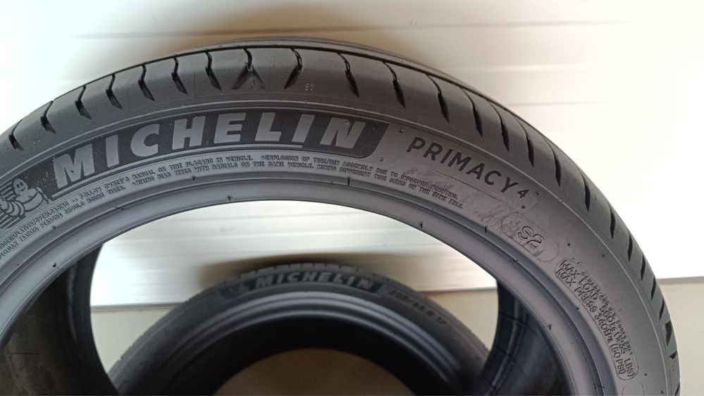 2бр летни гуми 205/45/17/Michelin primacy 4/dot4720г / 5.3 мм грайфер