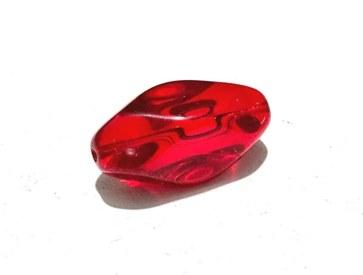 Margele forma "maslina", sticla Murano, artizanale, hand made, 25x10mm