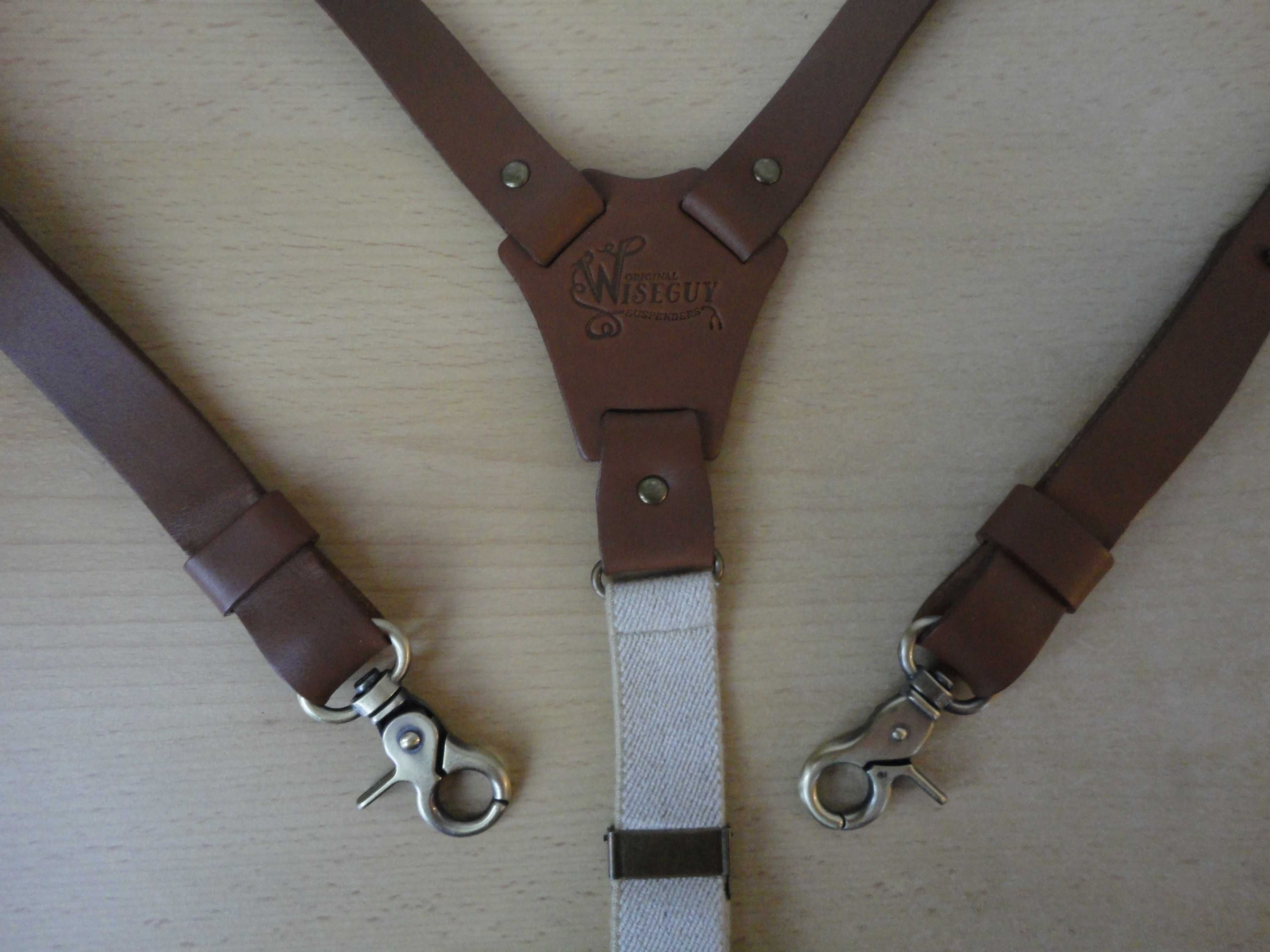 Wiseguy Suspenders/нови/естествена кожа/тиранти