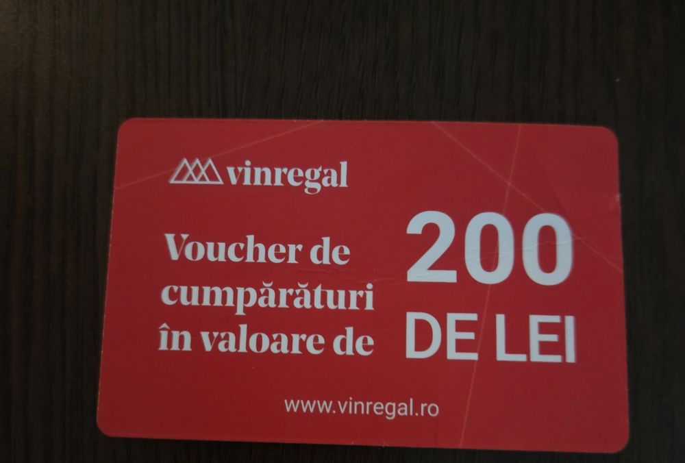 Vand Voucher 200 lei la vin