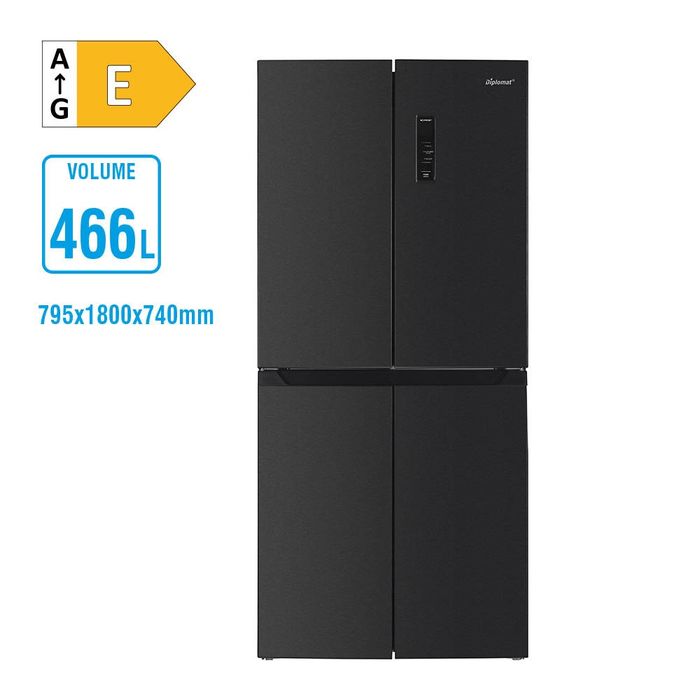 Нов инверторен side by side хладилник Diplomat NF470MDIE, No Frost