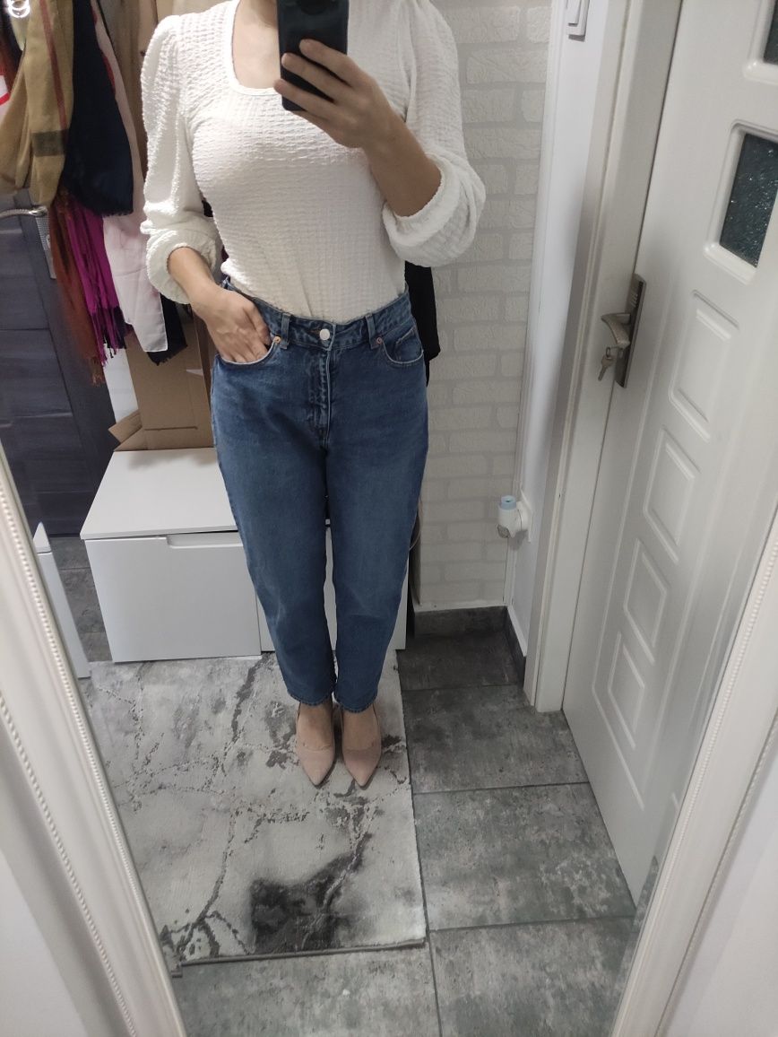 Blugi mom fit H&M