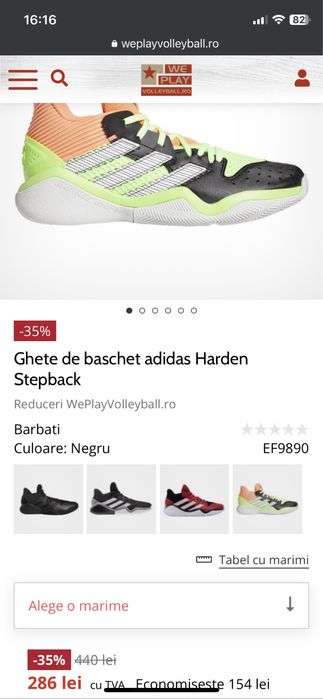 Adidas Performance Pantofi pentru baschet Stepback