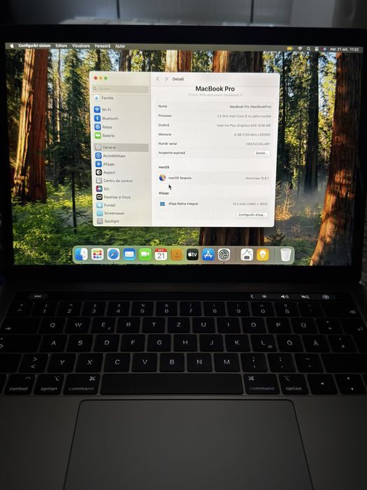 Macbook pro tachbar 2019