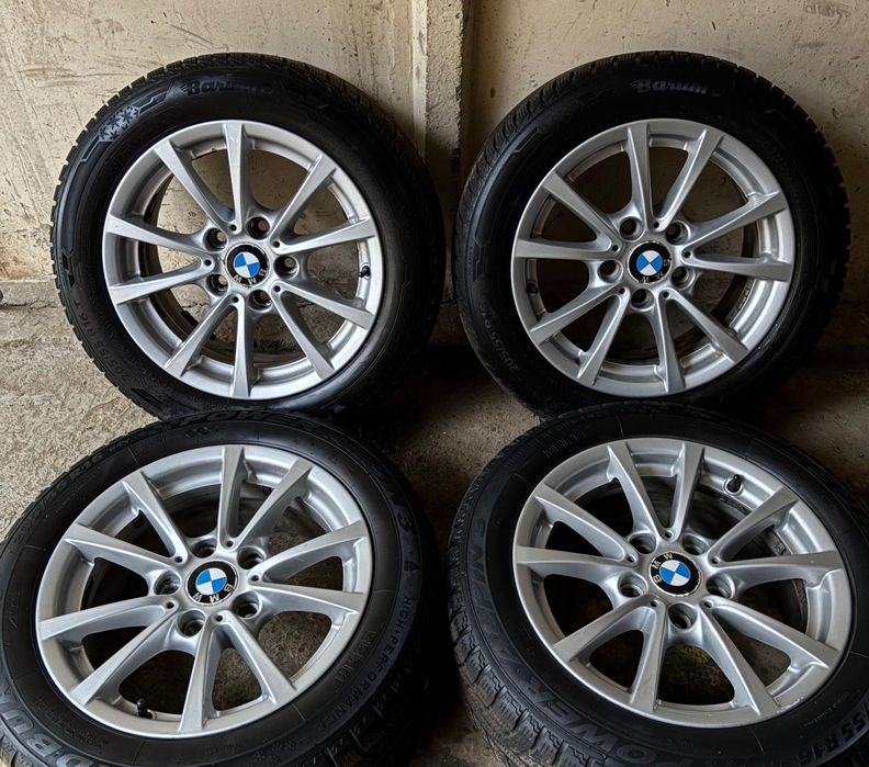 Vând jante BMW 16 cu anvelope cauciucuri iarna good year 205/60/156