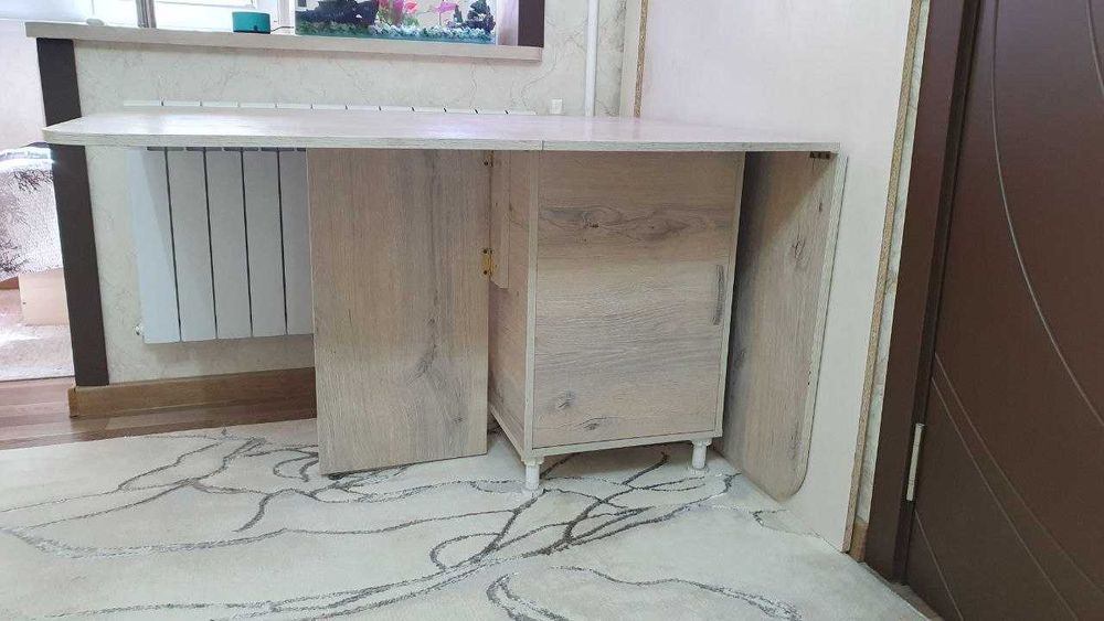 Стол конверт с полкой