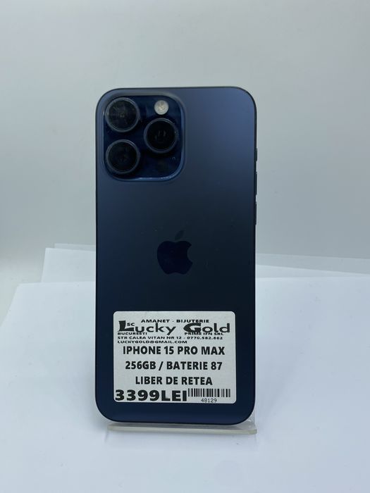 Iphone 15 pro max 256gb 87% baterie #48129