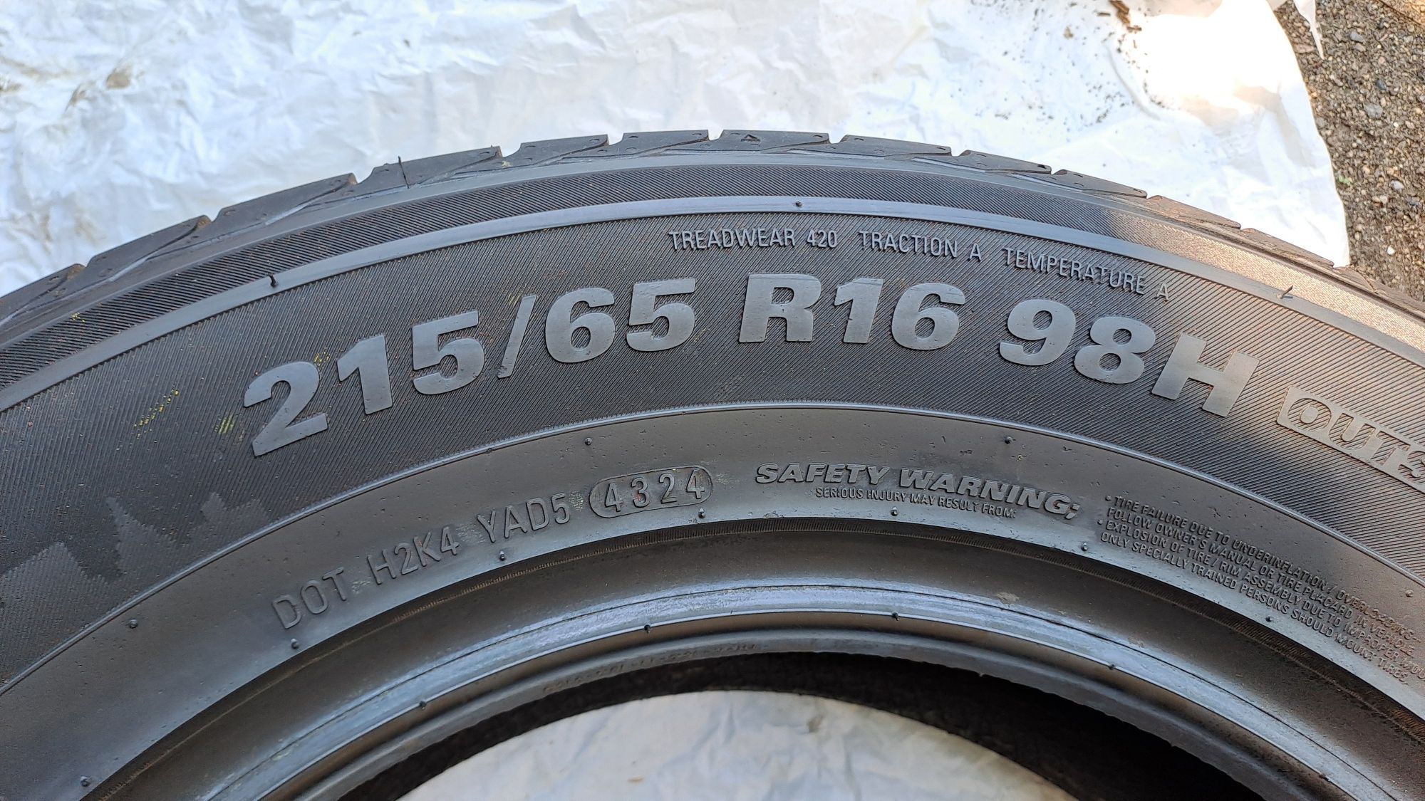 4бр. DOT 2024 Нови 215/65/16 Kumho Crugen HP91
