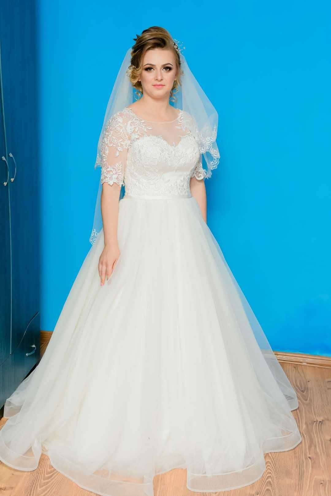 Vand Rochie de Mireasa marimea M!!!Pentru mai multe detalii in privat.