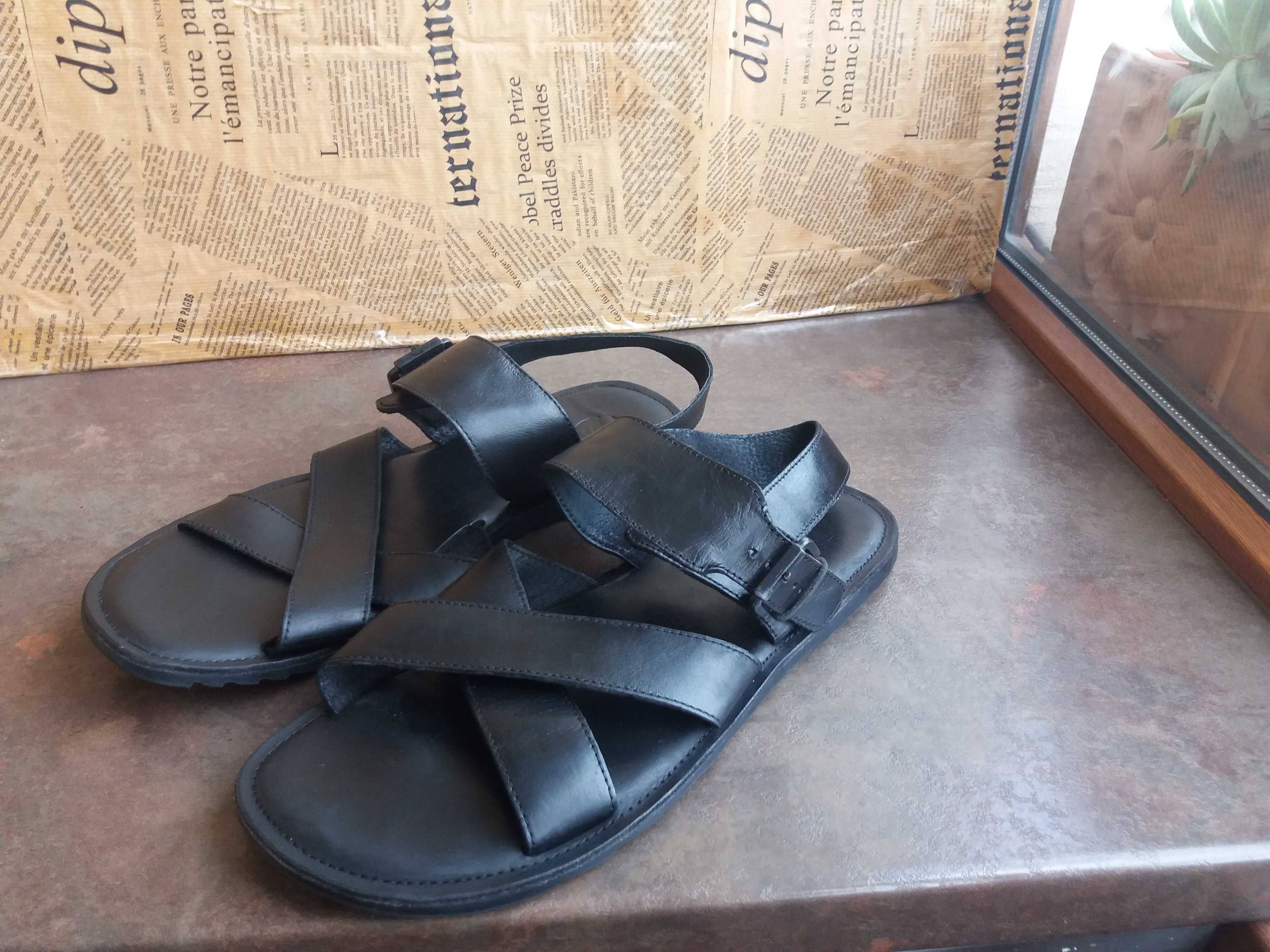 мъжки сандали,летни обувки,кожени отворени,Bata,ном.44